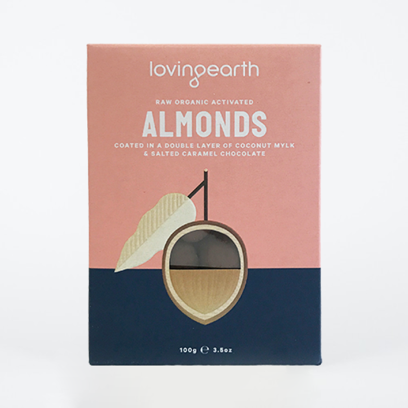 Chocolate Coated Almonds 100g by LOVING EARTH