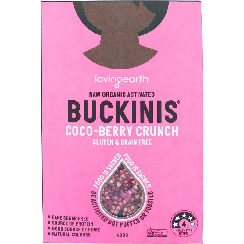 Coco-Berry Crunch Buckinis 400g by LOVING EARTH