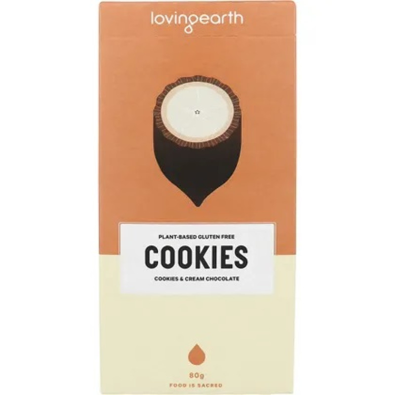 Cookies & Cream Chocolate 80g by LOVING EARTH