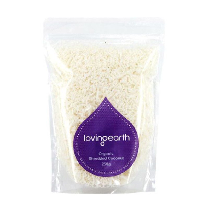Fine Desiccated Coconut 250g by LOVING EARTH