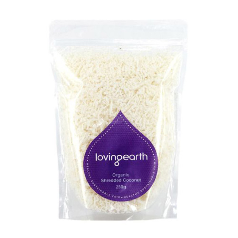 Fine Desiccated Coconut 250g by LOVING EARTH Fine Desiccated Coconut 250g by LOVING EARTH
