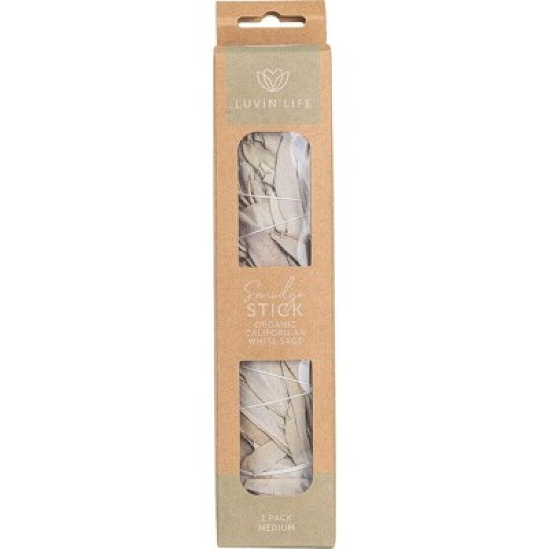 Sage Smudge Stick Medium - 1 Pack by LUVIN LIFE