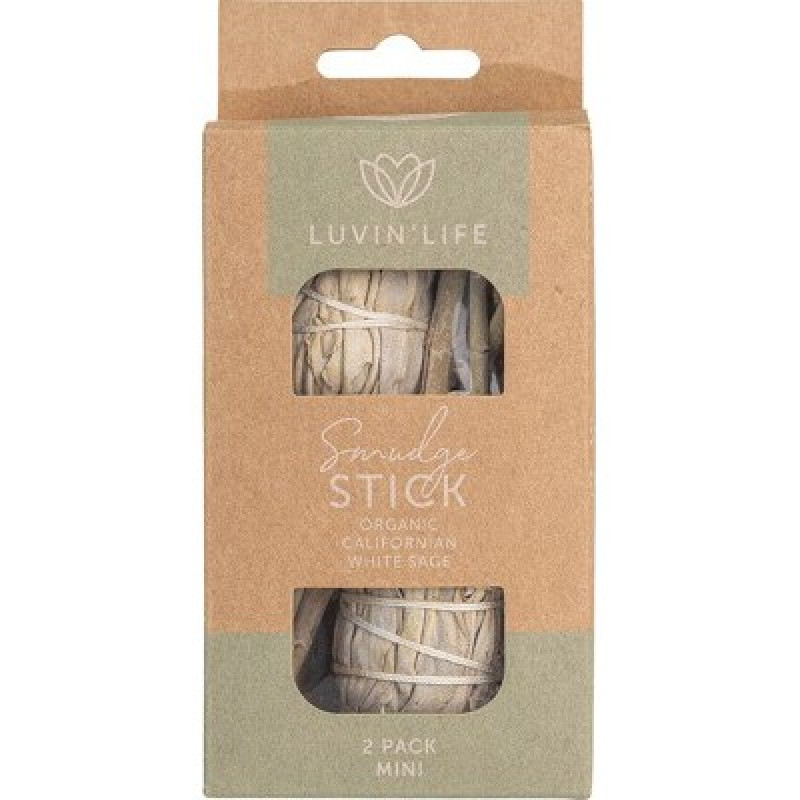 Sage Smudge Stick Mini - 2 Pack by LUVIN LIFE