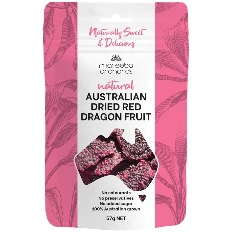 Australian Dried Red Dragon Fruit 57g by MAREEBA ORCHARDS