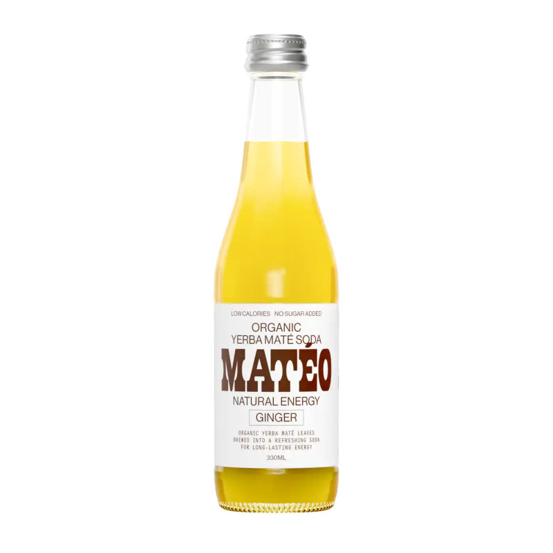 Yerba Mate Soda Ginger 330ml by MATEO