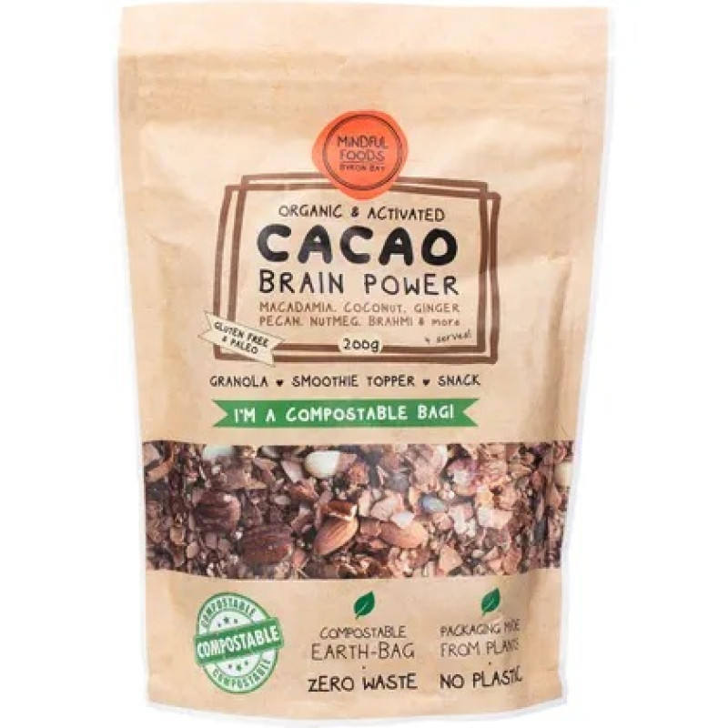 Cacao Brain Power Granola 200g by MINDFUL FOODS