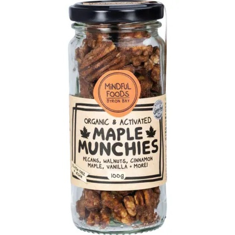Organic & Activated Maple Munchies 100g by MINDFUL FOODS