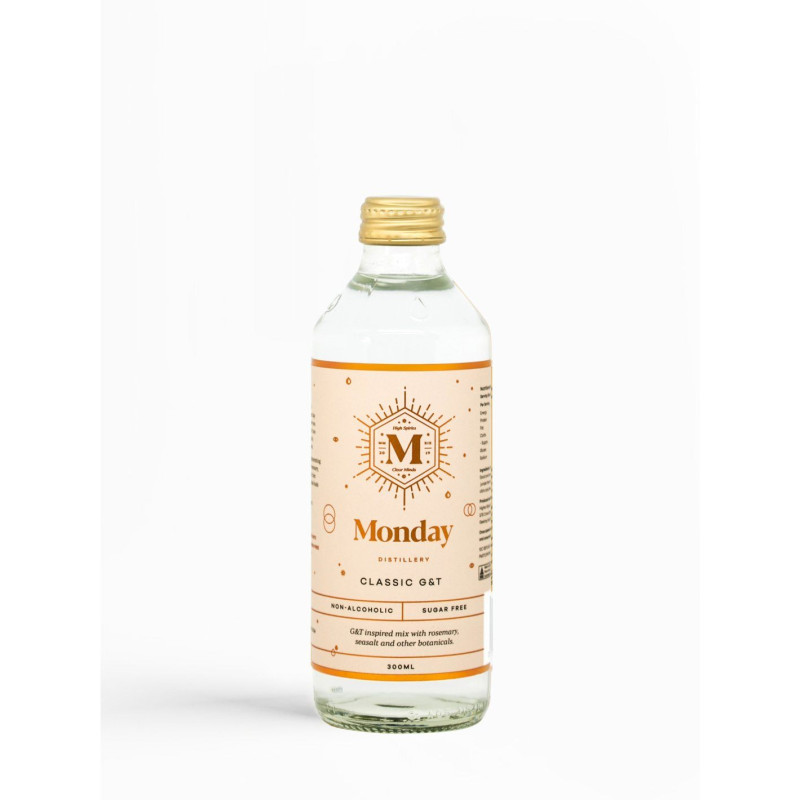 Non Alcoholic Classic G&T 300ml by MONDAY DISTILLERY