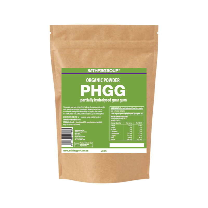 Partially Hydrolysed Guar Gum (PHGG) 250g by MTHFR SUPPORT