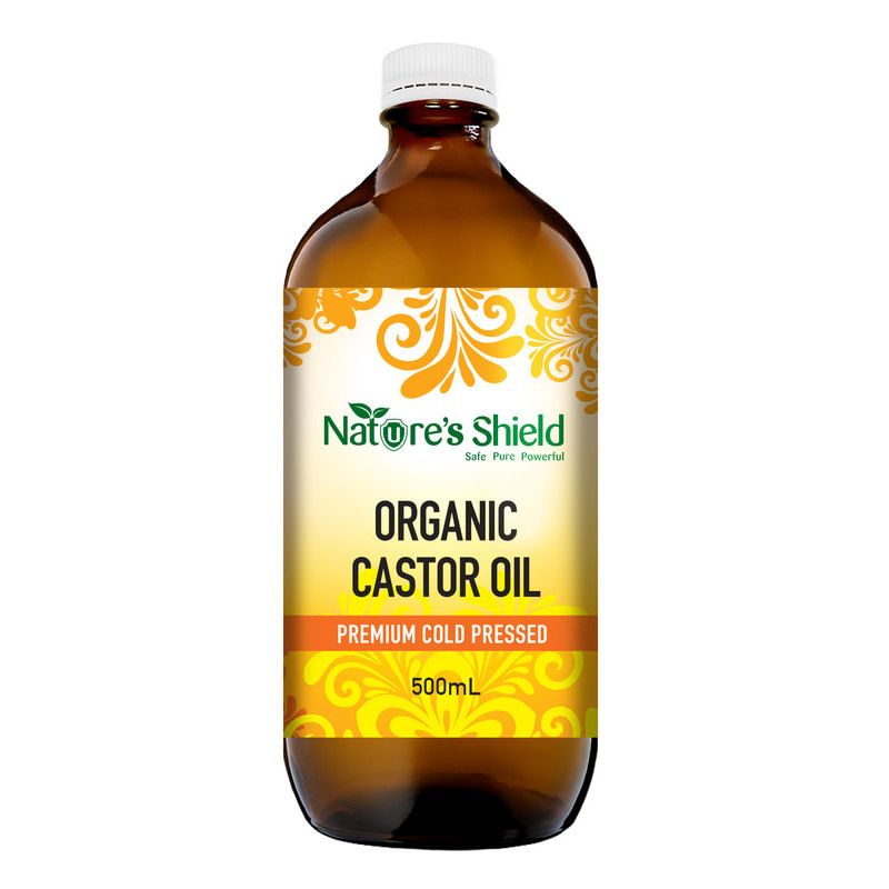 Organic Cold Pressed Castor Oil 500ml by NATURE'S SHIELD