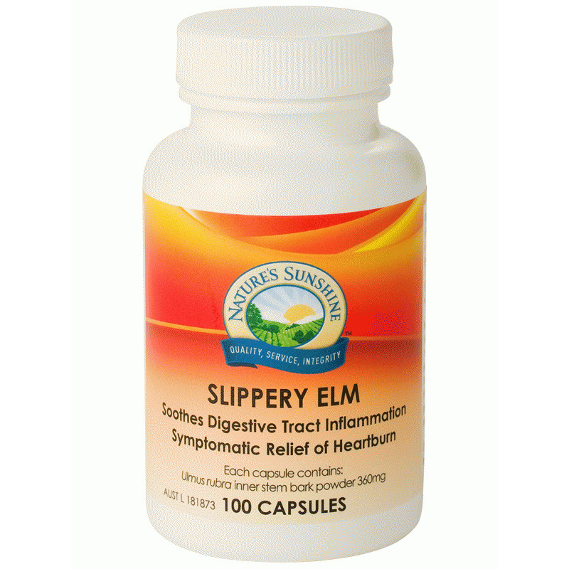 Slippery Elm Capsules (100) by NATURE'S SUNSHINE