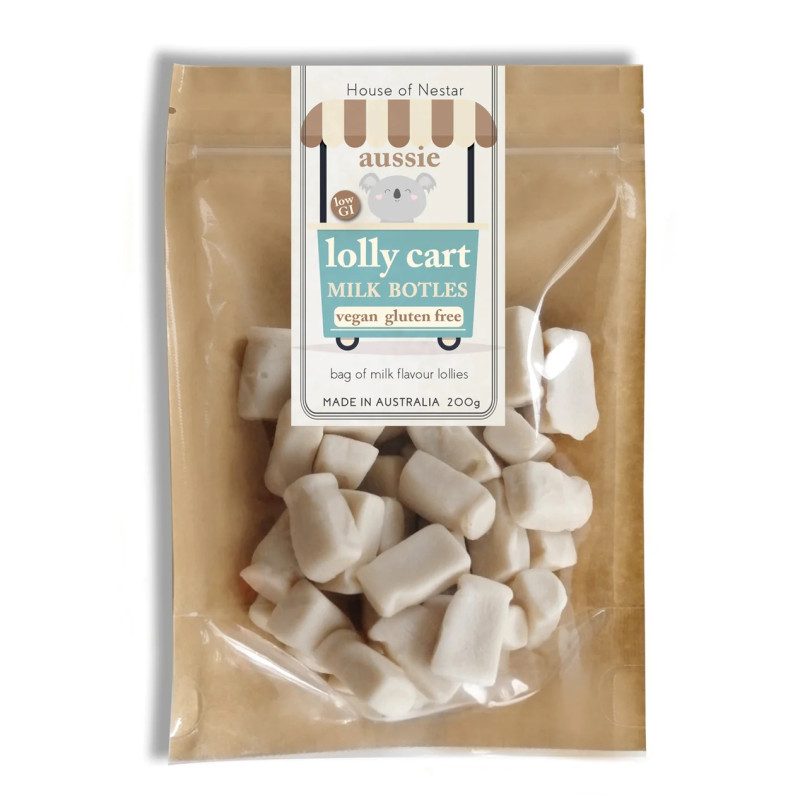 Lolly Cart Milk Bottles 200g by HOUSE OF NESTAR