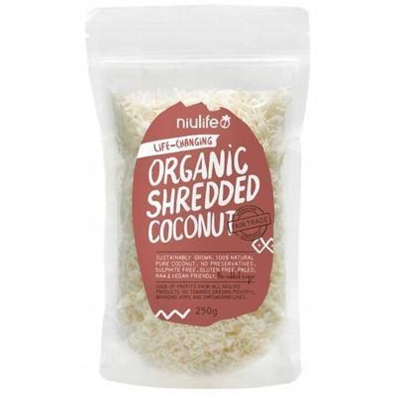 Organic Shredded Coconut 250g by NIULIFE