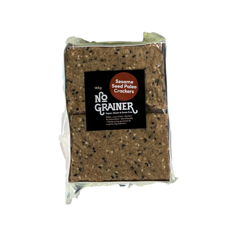 Sesame Seed Paleo Crackers 185g by NO GRAINER