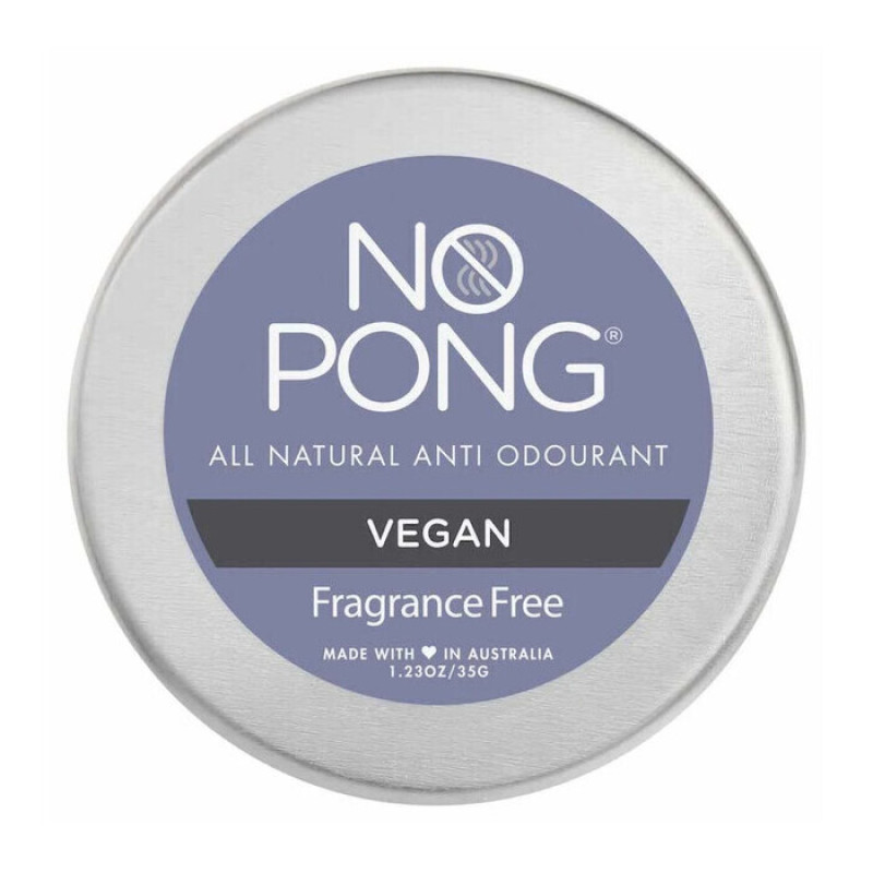 No Pong Vegan Fragrance Free Deodorant Paste 35g by NO PONG