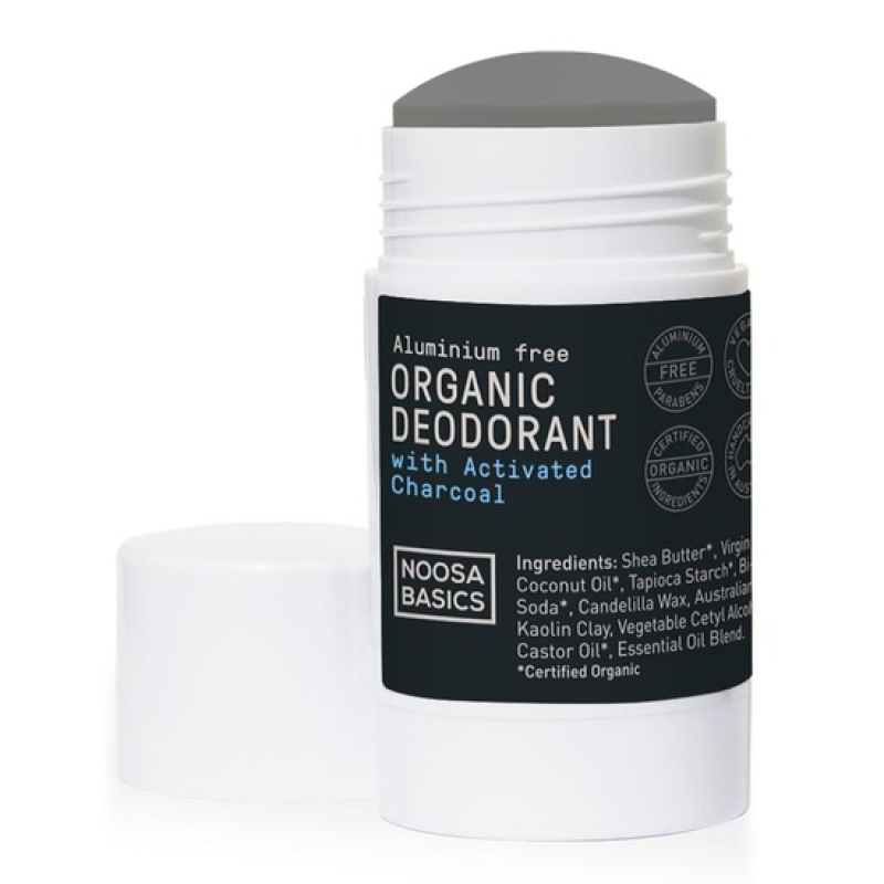 Deodorant Stick - Coconut with Activated Charcoal 60g by NOOSA BASICS