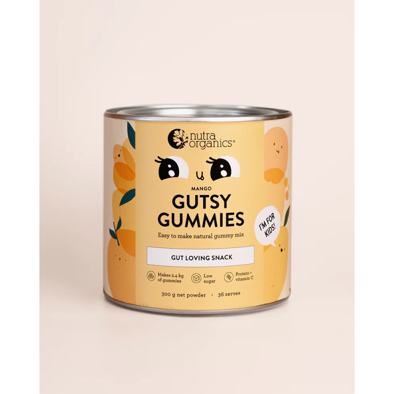 Gutsy Gummies - Mango 300g by NUTRA ORGANICS