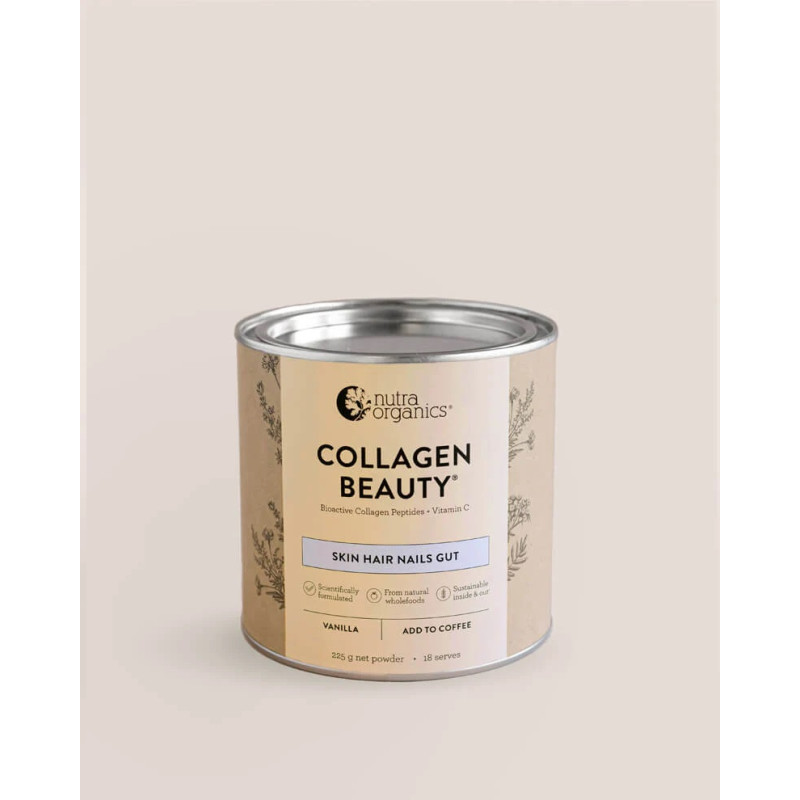 Collagen Beauty Vanilla 225g by NUTRA ORGANICS