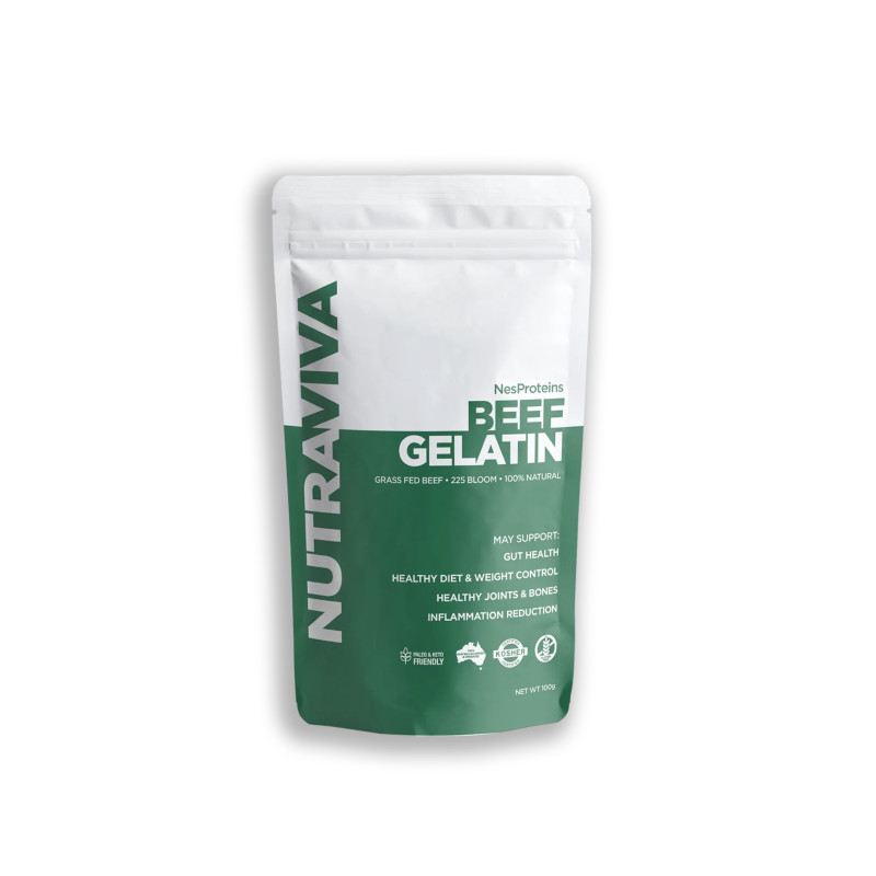 Grass Fed Beef Gelatin 100g by NUTRAVIVA