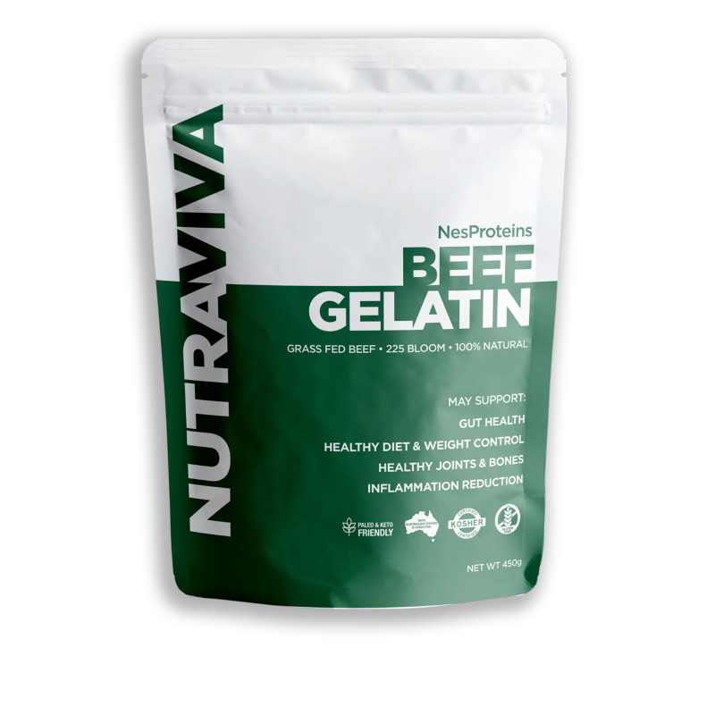 Grass Fed Beef Gelatin 450g by NUTRAVIVA