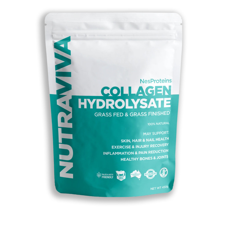 Grass Fed & Finished Collagen Hydrolysate 450g by NUTRAVIVA