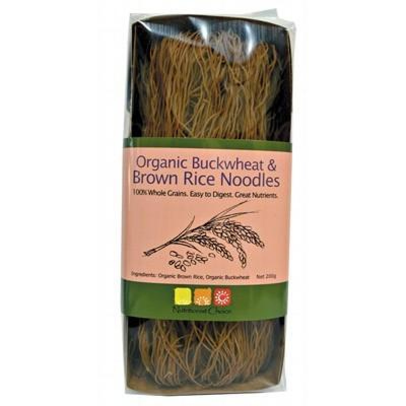 Organic Buckwheat & Brown Rice Noodles 200g by NUTRITIONIST CHOICE