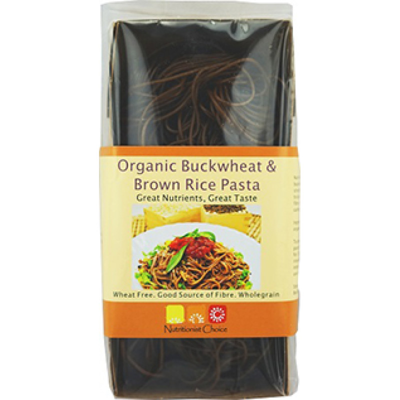 Organic Buckwheat & Brown Rice Pasta 180g by NUTRITIONIST CHOICE