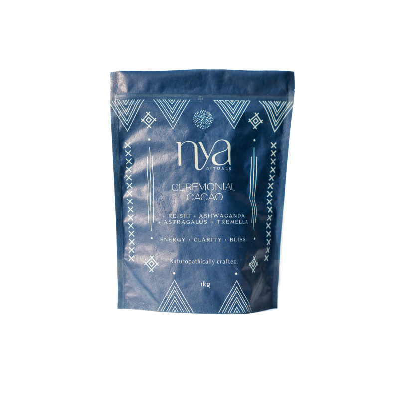 Ceremonial Cacao Refill Pouch 250g by NYA RITUALS