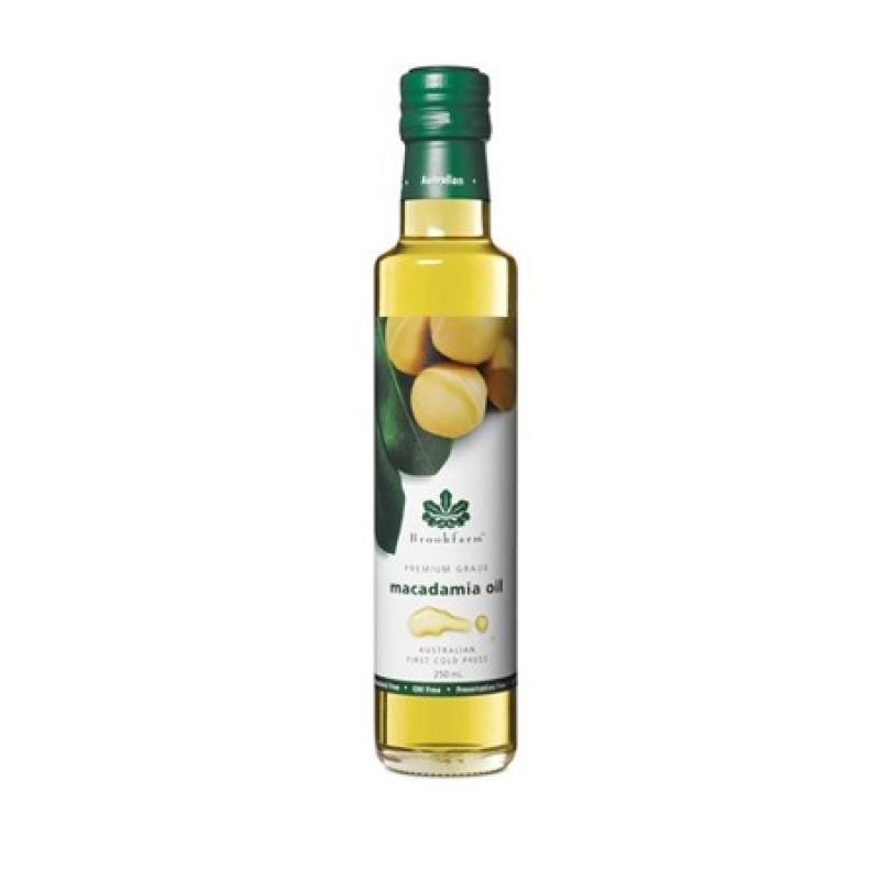 Premium Grade Natural Macadamia Oil 250ml by BROOKFARM