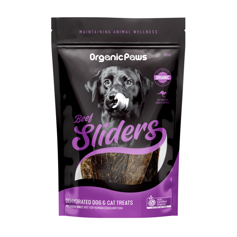 Beef Sliders 100g by ORGANIC PAWS