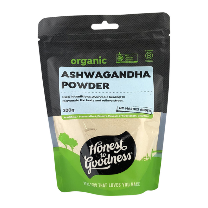 Organic Ashwagandha Powder 200g by HONEST TO GOODNESS