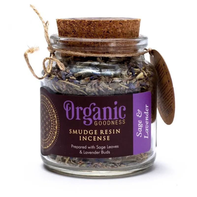 Smudge Resin Incense Sage & Lavender 80g by ORGANIC GOODNESS