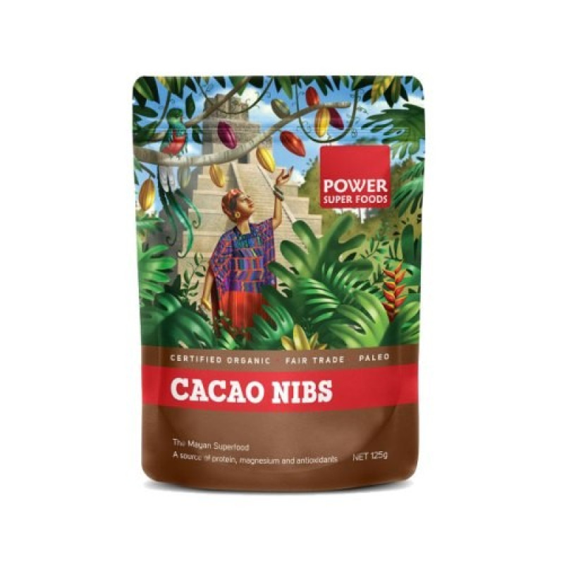 Cacao Nibs 125g by POWER SUPER FOODS