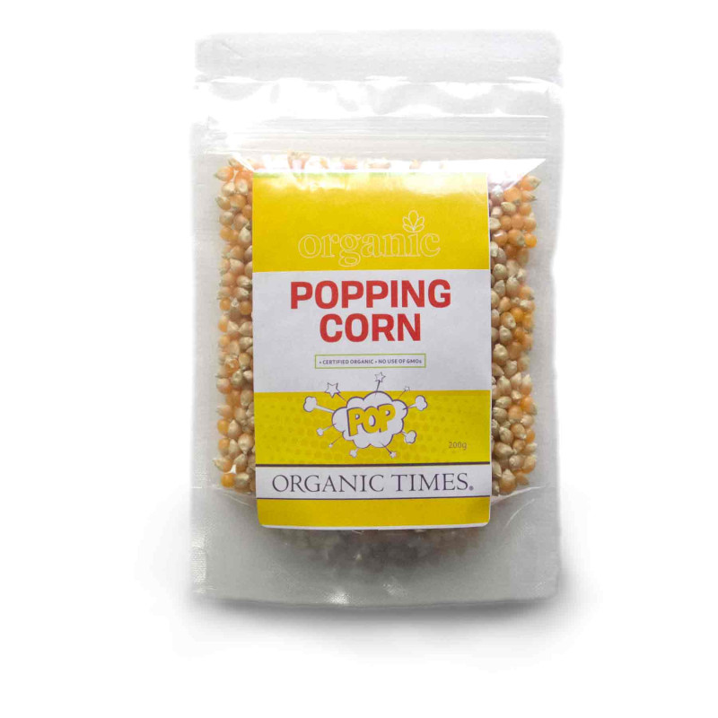 Organic Popping Corn 200g by ORGANIC TIMES