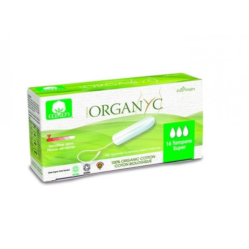 Organic Super Tampons 16pk by ORGANYC