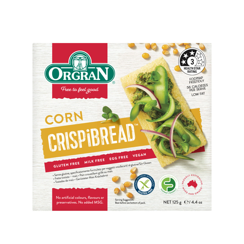 Corn Crispibread 125g by ORGRAN