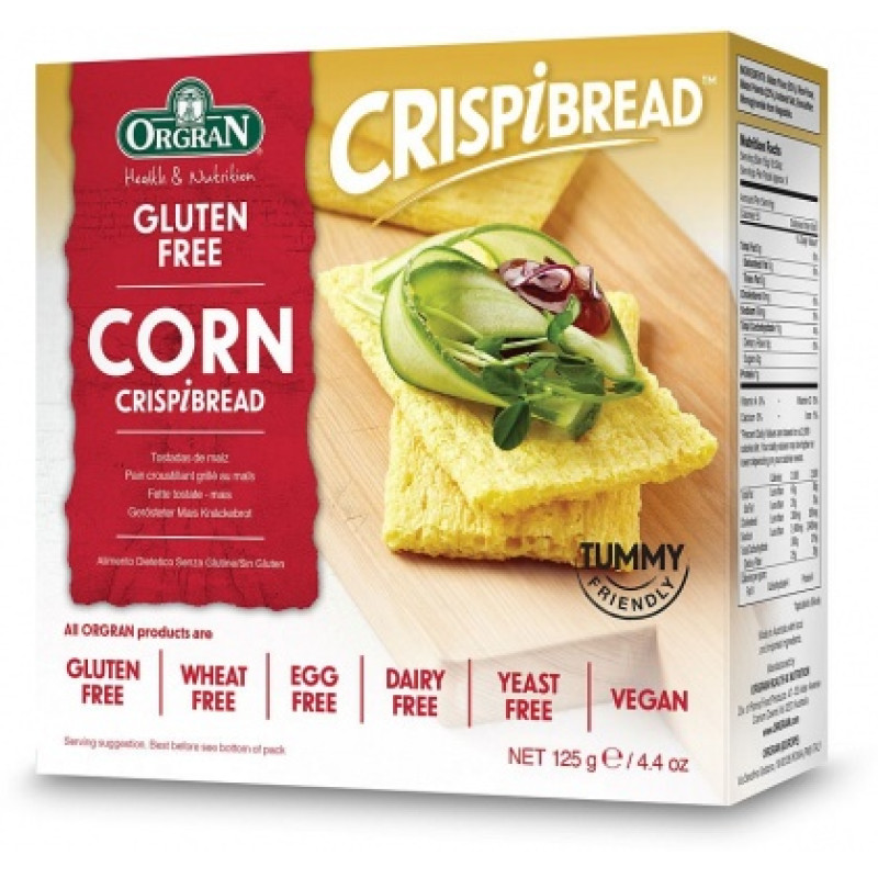 Corn Crispibread 125g by ORGRAN