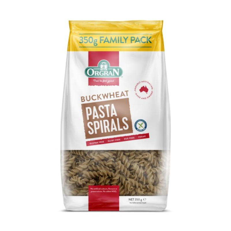Buckwheat Spirals 350g by ORGRAN Buckwheat Spirals 350g by ORGRAN