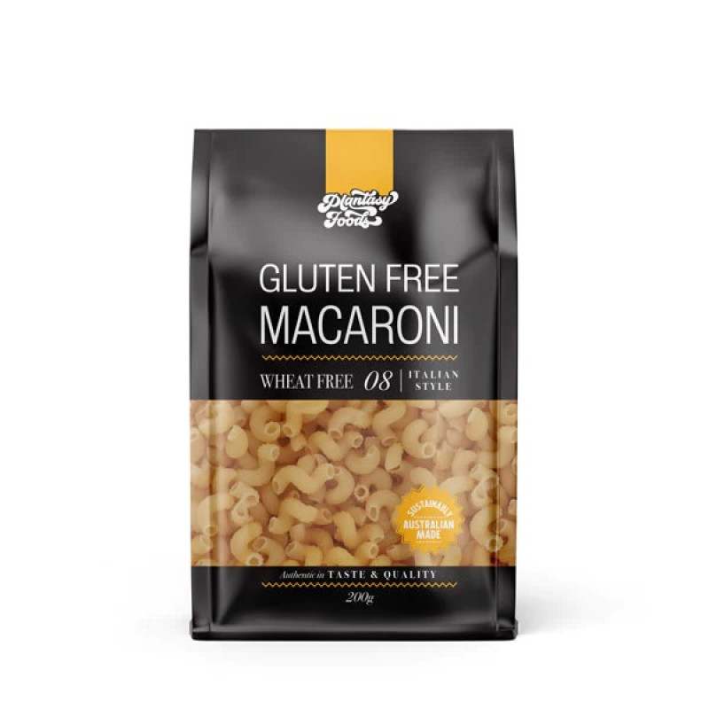 Gluten Free Pasta - Macaroni 200g by PLANTASY FOODS