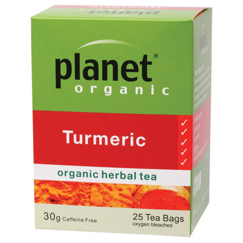 Turmeric Tea Bags (25) by PLANET ORGANIC