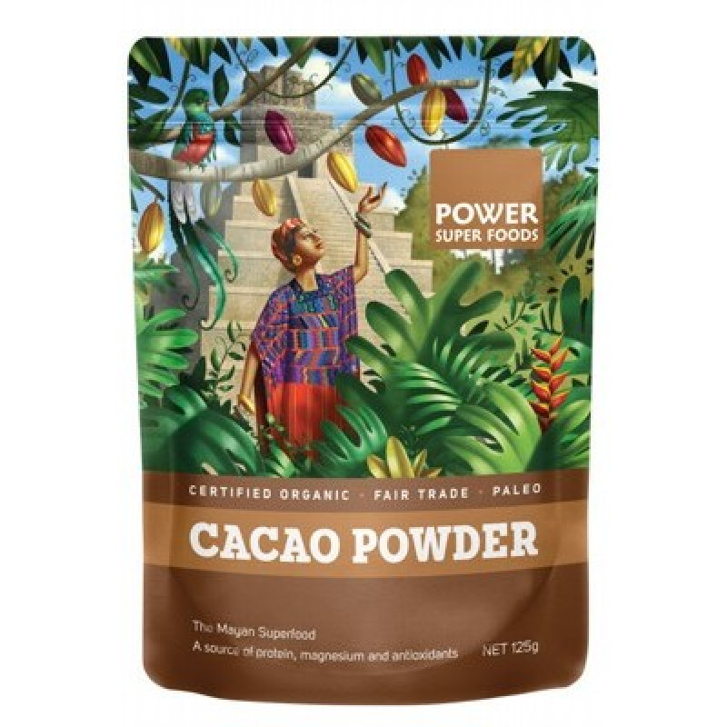 Organic Cacao Powder 125g by POWER SUPER FOODS