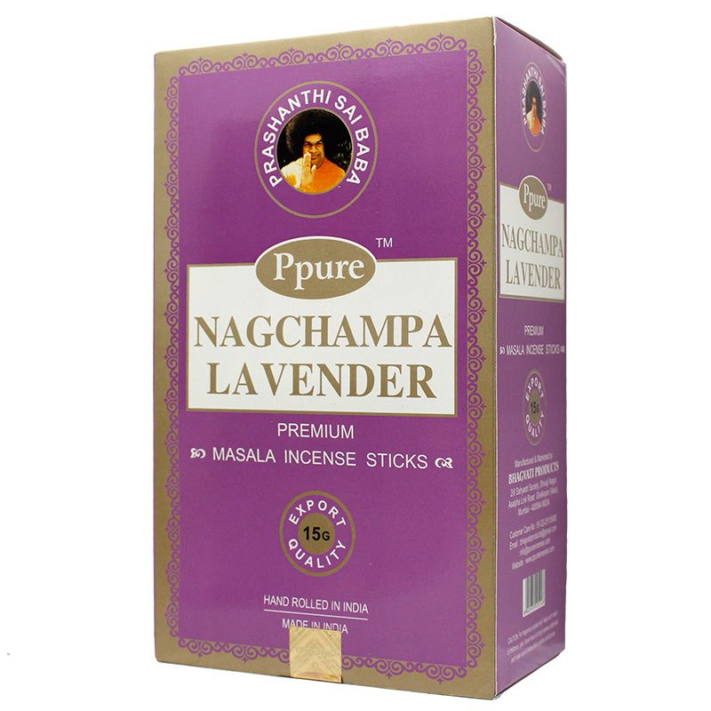 Nagchampa Lavender Incense Sticks by PPURE
