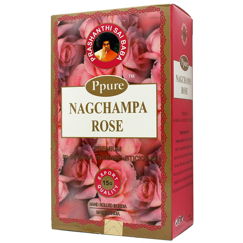 Nagchampa Rose Incense Sticks by PPURE