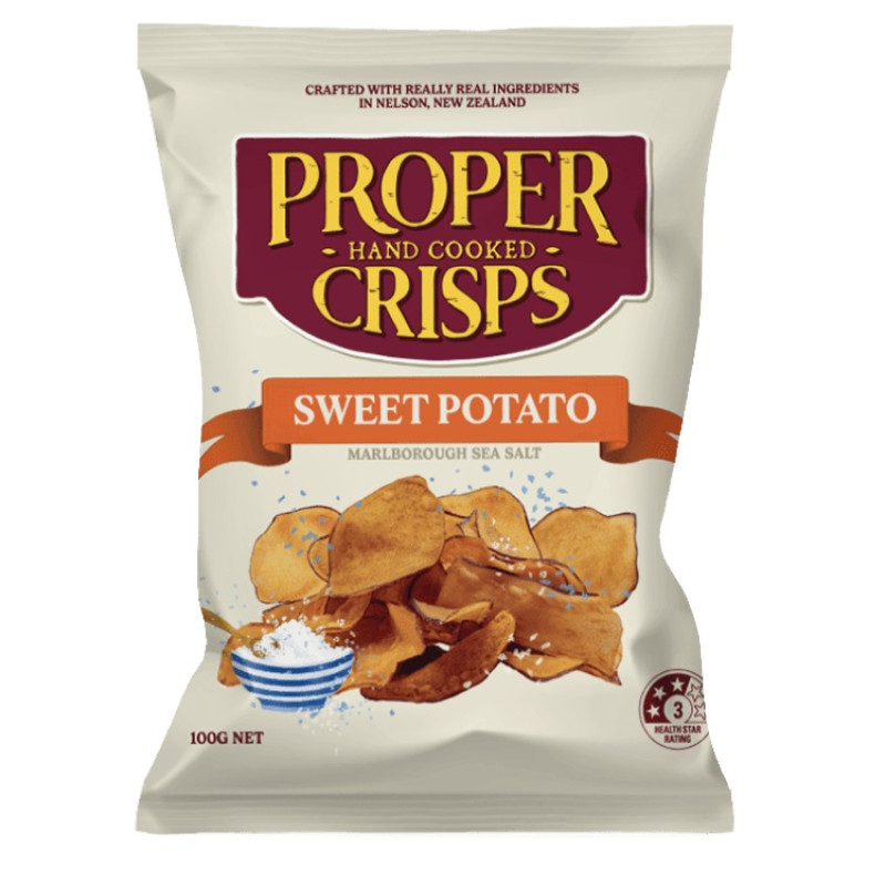 Sweet Potato Crisps 100g by PROPER CRISPS