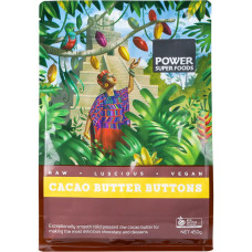 Cacao Butter Buttons 450g by POWER SUPER FOODS