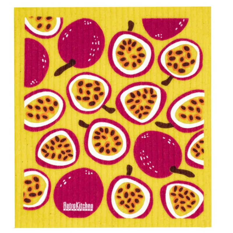 100% Compostable Dishcloth - Passionfruit by RETRO KITCHEN
