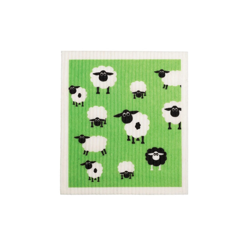 100% Biodegradable Dishcloth - Sheep by RETRO KITCHEN