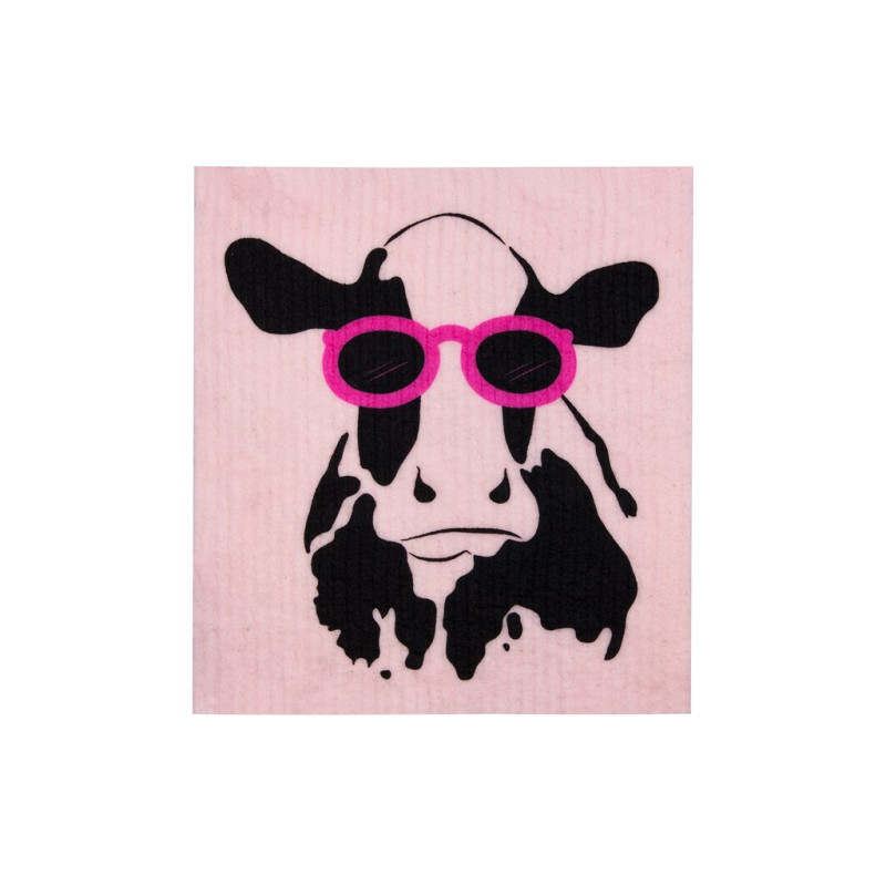 100% Biodegradable Dishcloth - Cow by RETRO KITCHEN