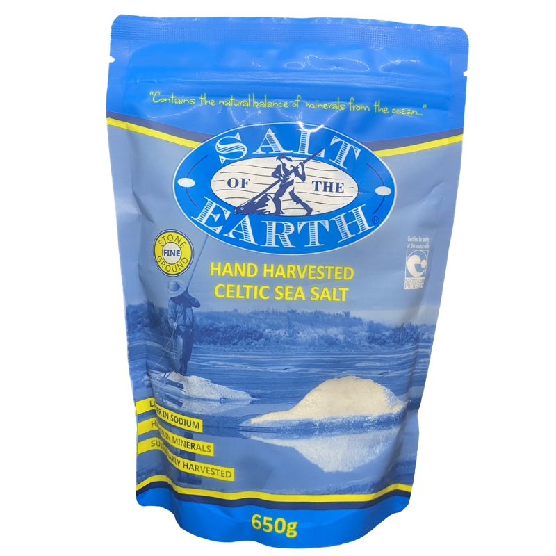 Celtic Sea Salt Fine 650g by SALT OF THE EARTH