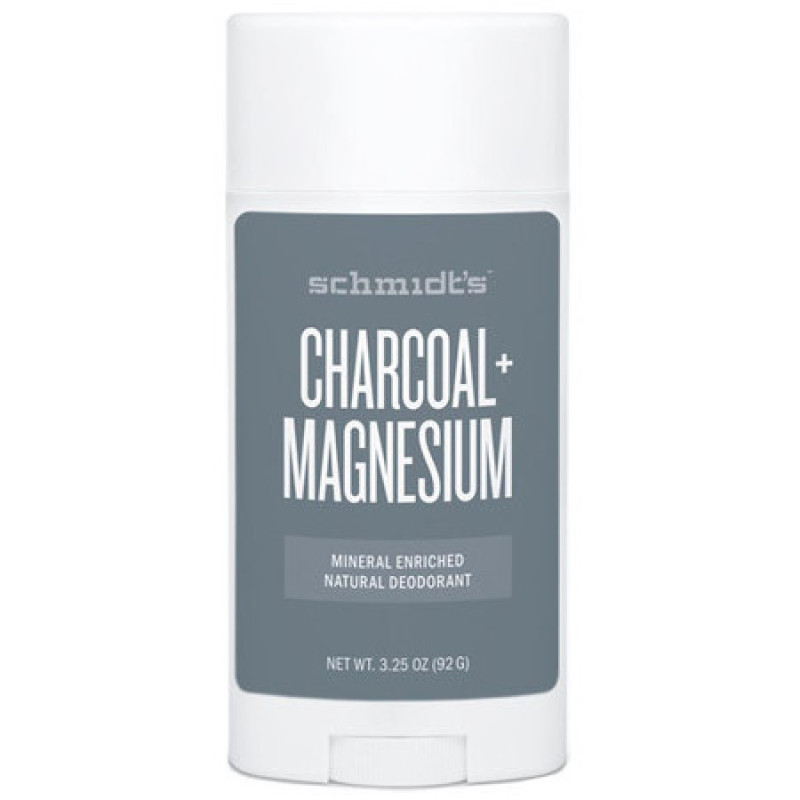 Charcoal + Magnesium Deodorant Stick 75g by SCHMIDT'S
